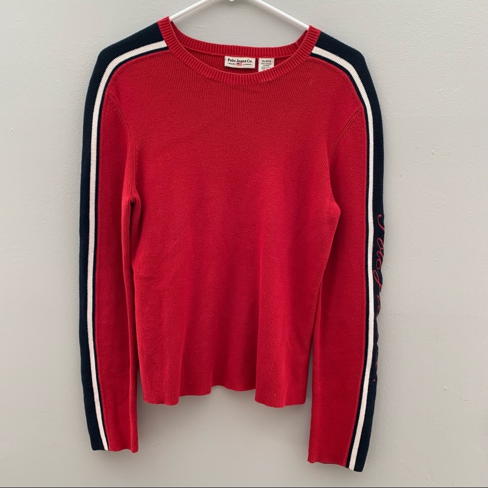 Vintage Ralph Lauren Polo Racing Stripe Sweater